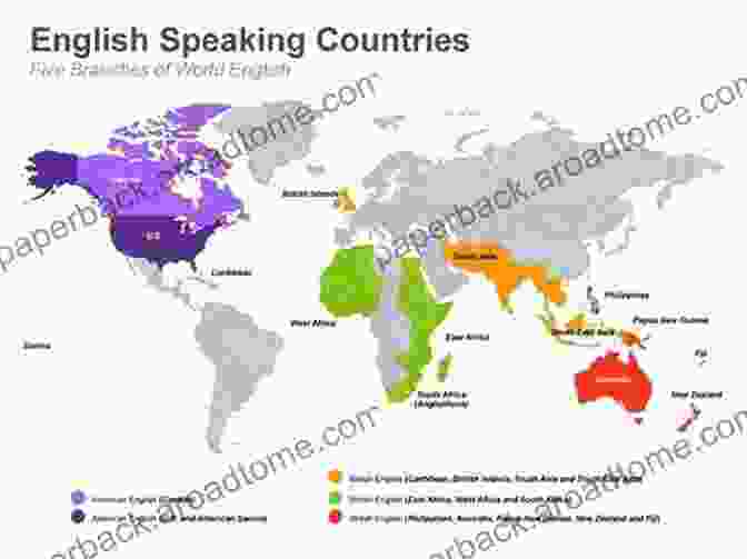 A Globe With The Major English Speaking Countries Highlighted 1000 English Idioms: Home Grown And From Across The Pond (English Language)