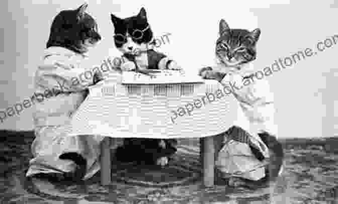 A Group Of Cats And Rats Gather Around A Table, Discussing The Mystery Of A Missing Tail. Lewis Carroll S Cats And Rats And Other Puzzles With Interesting Tails