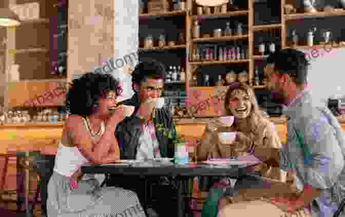 A Group Of Four Friends Sitting Around A Table In A Coffee Shop, Talking And Laughing Seinfeld FAQ: Everything Left To Know About The Show About Nothing