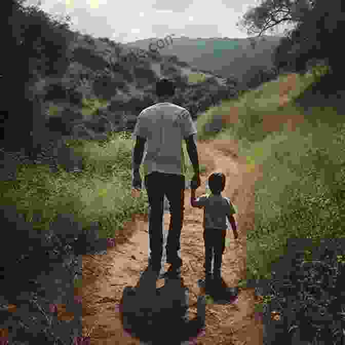 A Man And His Son Walking Down A Dirt Road Shadow Of My Father