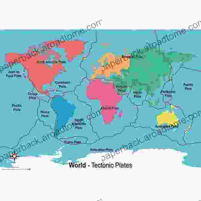 A Map Showing The Major Tectonic Plates Of Earth Even The Biggest Continents Move Plate Tectonics Grade 5 Children S Earth Sciences