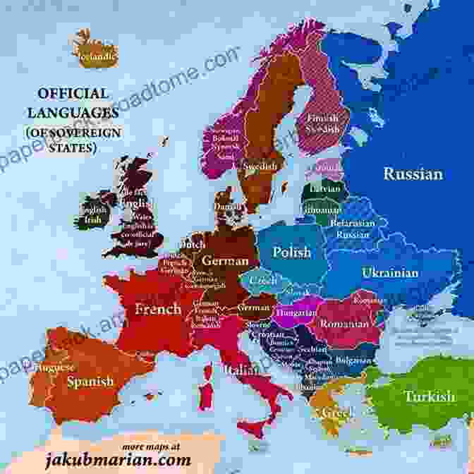 A Map Showing The Origins Of The English Language In Europe 1000 English Idioms: Home Grown And From Across The Pond (English Language)