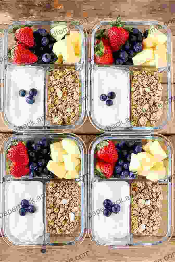 A Photo Of Colorful Ingredients Arranged In Small Containers For Meal Prepping Breakfast Quick And Easy Paleo Breakfast Recipes: Delicious Breakfast Recipes To Eat On The Paleo Diet If You Want To Lose Weight Be Healthy And Make Your Mornings (The Essential Kitchen 14)