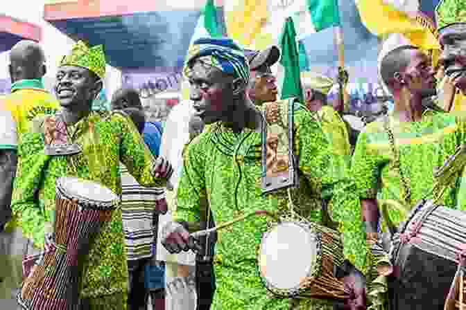 A Photograph Depicting A Group Of People Performing A Traditional Yoruba Ritual, Adorned In Colorful Garments And Surrounded By Sacred Objects. The Story Of The ORISHAS: Understanding Cosmic Forces (ORISHA 1)