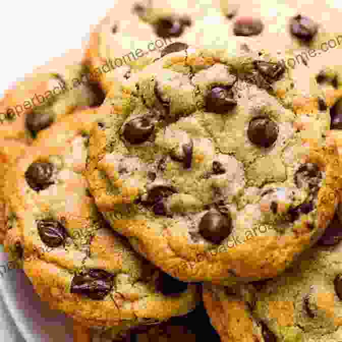 A Plate Of Freshly Baked Paleo Chocolate Chip Cookies, Golden Brown And Studded With Rich Chocolate Chips Paleo Power Paleo Lunch And Paleo Pastries 2 Pack (Caveman CookBook For Low Carb Sugar Free Gluten Free Living)