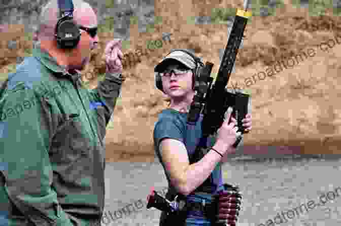 A Shooter Holding A Rifle In A Shooting Range Your First Gun