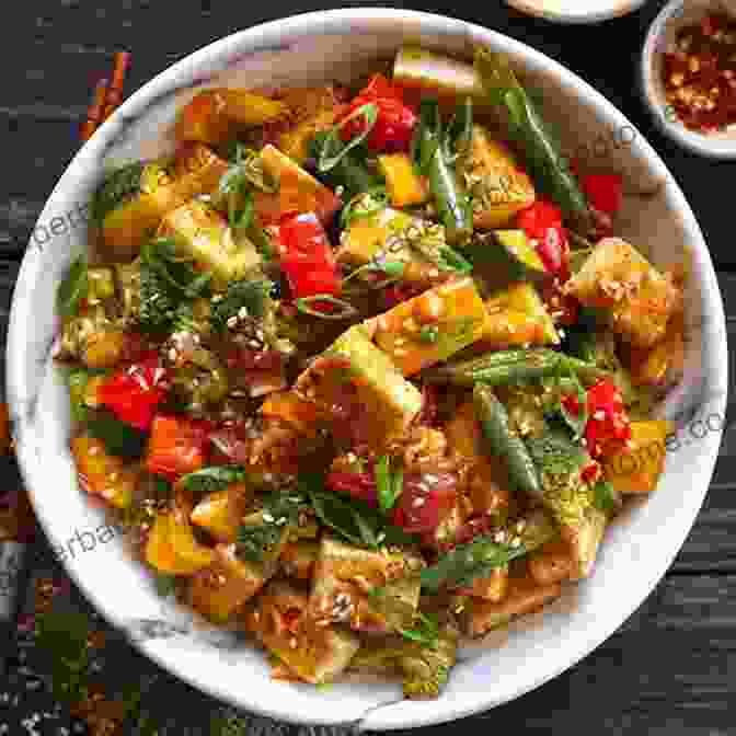 A Vibrant Plate Of Vegan Stir Fry With Colorful Vegetables, Tofu, And Rice Truly Healthy Vegan For Everybody Cookbook: Healthy And Delicious Breakfast Lunch Dinner For Everybody