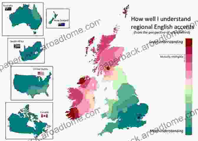 A World Map Showing The Distribution Of English Dialects 1000 English Idioms: Home Grown And From Across The Pond (English Language)