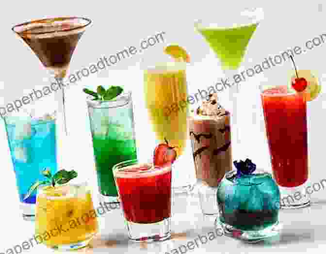 An Assortment Of Colorful Cocktails The Little Of Whiskey: Sip Eat Drink