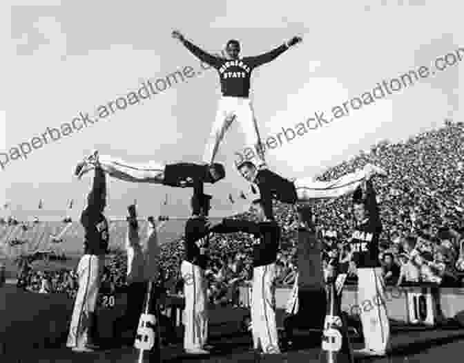 Cheerleaders Performing A Pyramid In The 1950s Cheerleading: History Guide Or Some Facts About Cheerleading: The Young Athlete S Guide