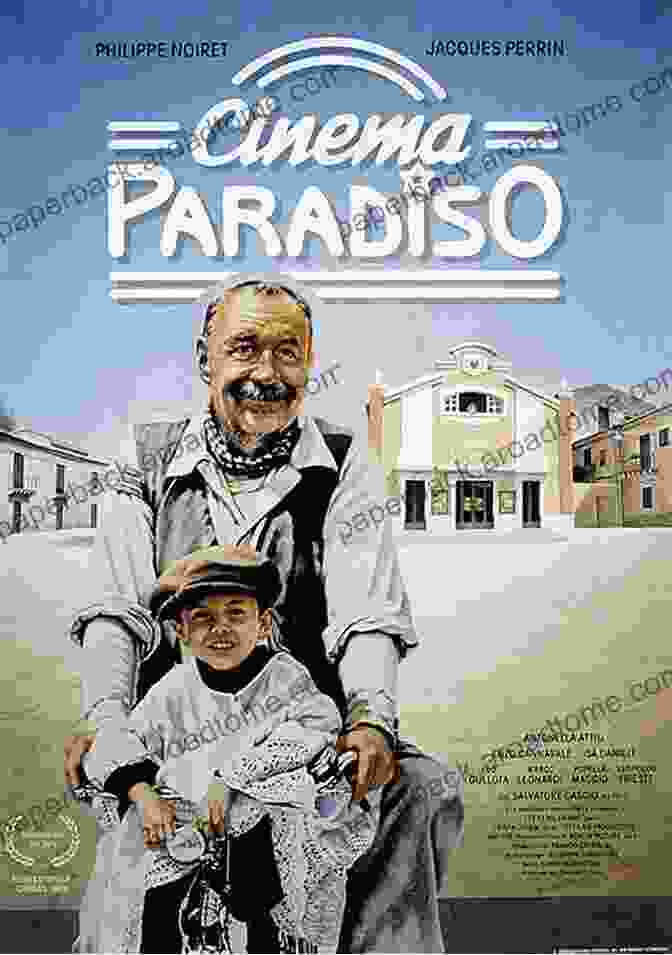 Cinema Paradiso Movie Poster Featuring A Boy And An Older Man In A Movie Theater 20 Movies For Popcorn