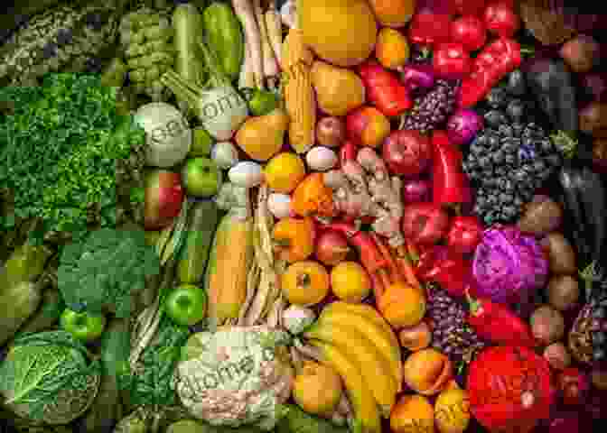 Colorful Variety Of Fresh, Organic Fruits And Vegetables, Promoting Healthy Vegan Dietary Habits Cooking Vegan With Vickee: Immunity Support Pack+ Vegan And Plant Based Recipes