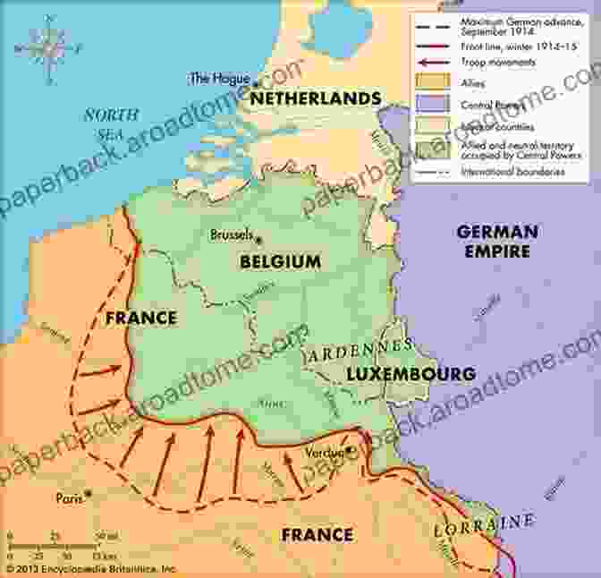 Cover Of The Battle Of Marne 1914 Battlefield Guide, Featuring A Map Of The Battlefield And Historical Photographs The Battle Of Marne 1914: A Battlefield Guide