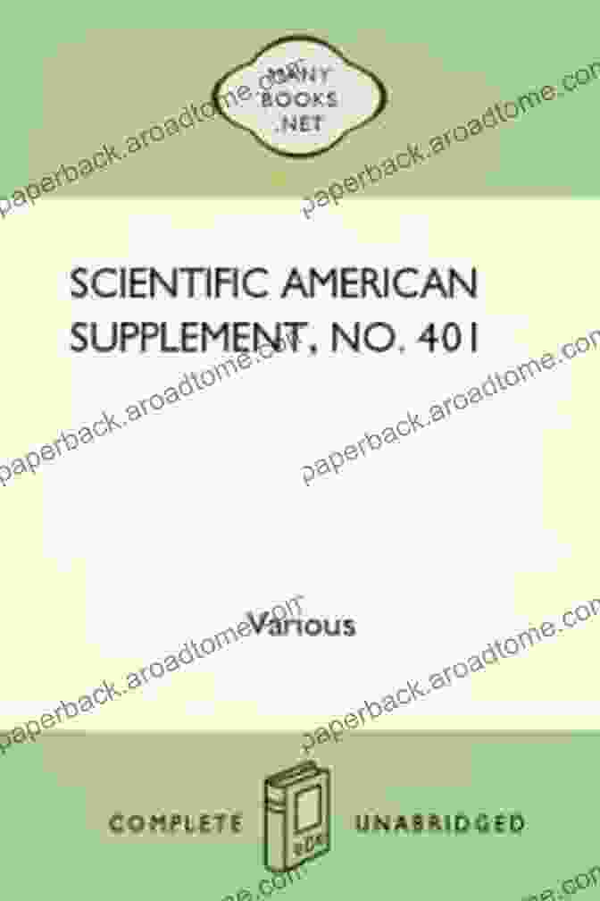 Cover Page Of Scientific American Supplement No. 401 Scientific American Supplement No 401 September 8 1883