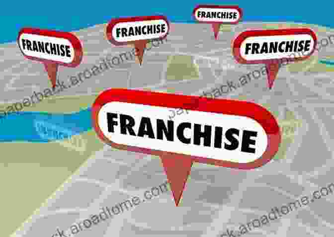 Franchise Scaling: A Map With Multiple Franchise Locations, Representing Successful Expansion Franchise Secrets To Building Wealth: Entrepreneur Guide To Success