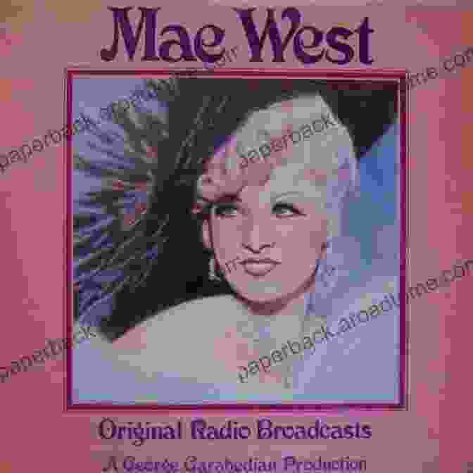 Mae West Performing On A Radio Broadcast, Wearing A Sparkling Dress And A Confident Smile Mae West: Broadcast Muse