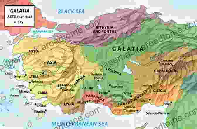 Map Of The Galatian Kingdom The Celts: From The Mystic Might Of Galatia