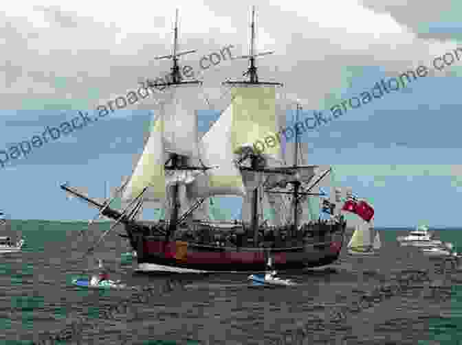 The HMS Bark Endeavour Sailing Through The Pacific Ocean Captain Cook S Journal During His First Voyage Round The World Made In H M Bark Endeavour 1768 71