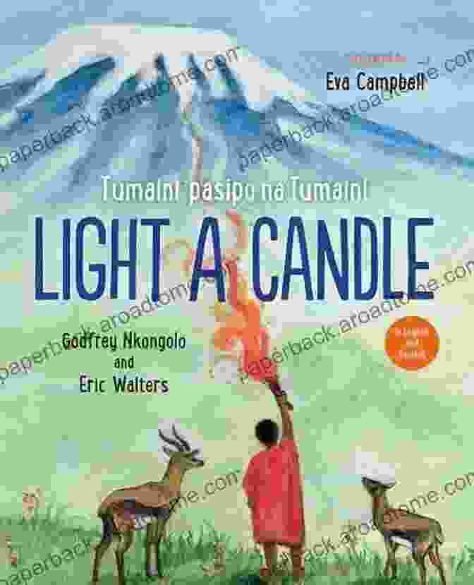 Tumaini Pasipo Na Tumaini, The Author Of Light Candle, Holding A Candle In A Dark Room. Light A Candle / Tumaini Pasipo Na Tumaini