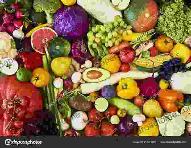 Vibrant Assortment Of Fresh Fruits And Vegetables, Showcasing The Colorful Bounty Of A Raw Vegan Diet. Thrive On Raw: Easy And Practical Guide To Starting And Succeeding On A Raw Vegan Lifestyle