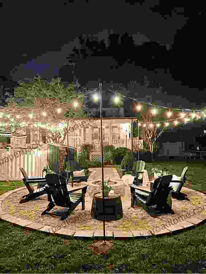 Wooden Patio With String Lights And Fire Pit Home Improvement Projects For The Busy Broke: How To Get Your $h T Together And Live Like An Adult