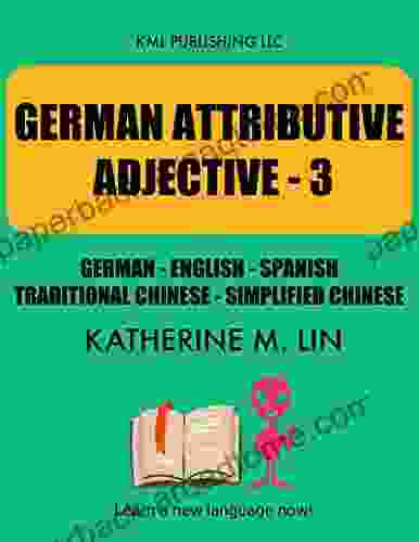 GERMAN ATTRIBUTIVE ADJECTIVES 3 German English Spanish Chinese (GERMAN VOCABULARY BOOK)